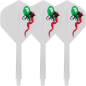 Preview: Condor AXE Dart Flights - Standard - Red Crown - Clear