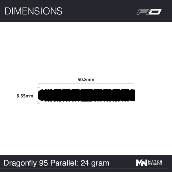 Red Dragon Dragonfly95 - Parallel - 95% Tungsten