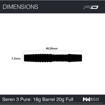 Red Dragon Seren 3 Pure 90%, 18gr Barrel/20gr Pfeil