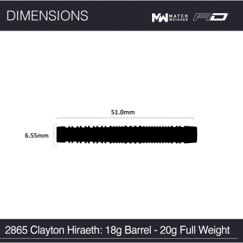 Jonny Clayton Hiraeth 18gr Barrel/20gr Pfeil