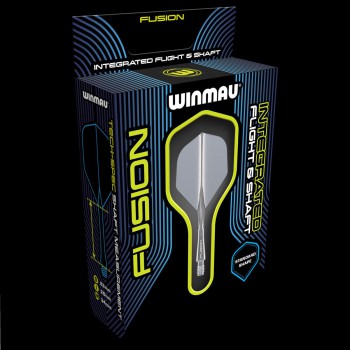 Winmau Fusion Integrated Flight & Shaft - grau smoke