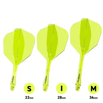 Winmau Fusion Integrated Flight & Shaft - No. 6 - neongelb