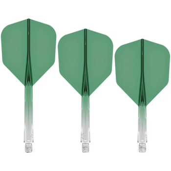 Mission Force 90 - New Moulded Flight & Shaft System - Standard No6 - Gradient - Transparent Green - short