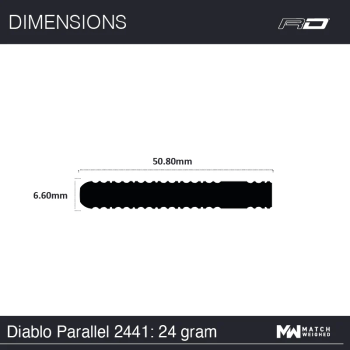 Winmau Diabolo 90% Tungsten