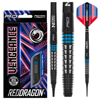Red Dragon Vengeance Blue, 18gr Barrel, 20gr Pfeil, 90% Tungsten