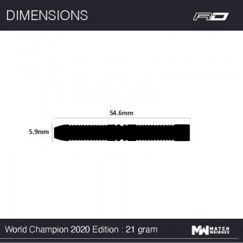 Peter Wright Snakebite World Champion 2020 Edition 90% Tungsten