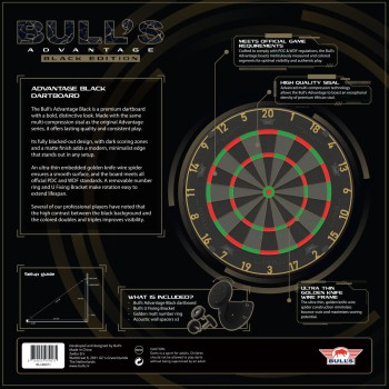 Bull's Advantage Black Dartboard