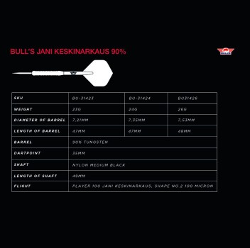 Bull's Jani Keskinarkaus 90% 23gram