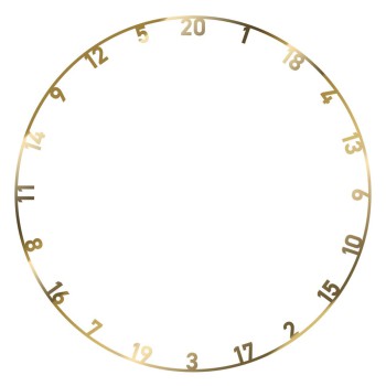 Bull's Metal Number Ring - Gold -