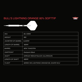 Bull's Lightning Orange 80% 18 gram