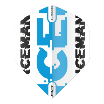 Hardcore Gerwyn Price - White & Blue Logo Flights