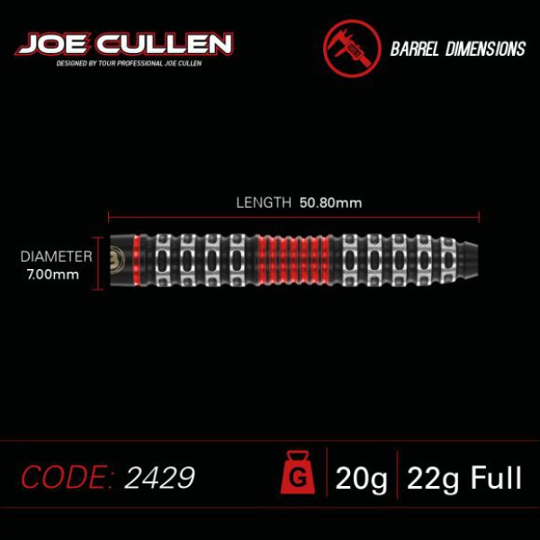 Winmau Joe Cullen S.E. 20 gram Barrel / 22 gram full 90% Tungsten