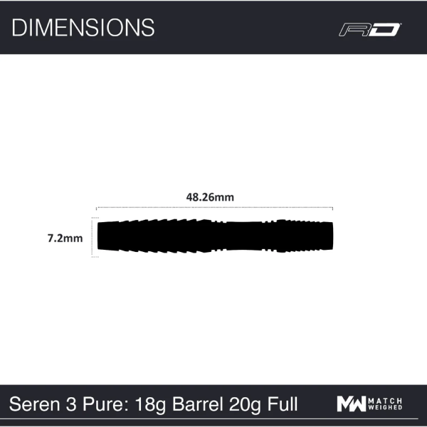 Red Dragon Seren 3 Pure 90%, 18gr Barrel/20gr Pfeil