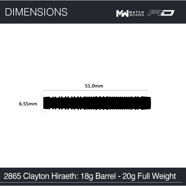 Jonny Clayton Hiraeth 18gr Barrel/20gr Pfeil