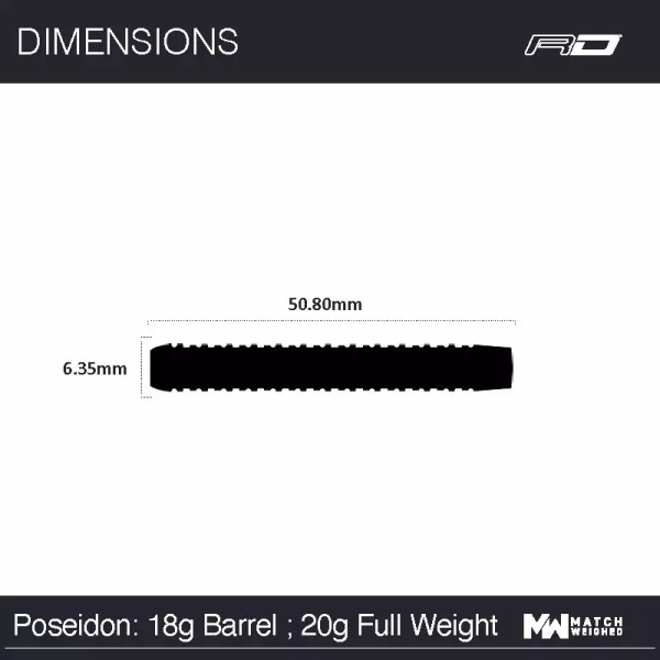 Winmau Poseidon 18gr Barrel / 20gr full 90% Tungsten