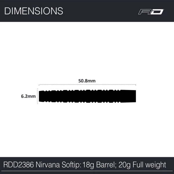 Red Dragon Nirvana, 18gr Barrel, 20gr Pfeil, 90% Tungsten