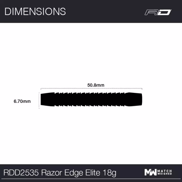 Red Dragon Razor Edge Elite -18gr Barrel - 20gr Pfeil - 90% Tungsten