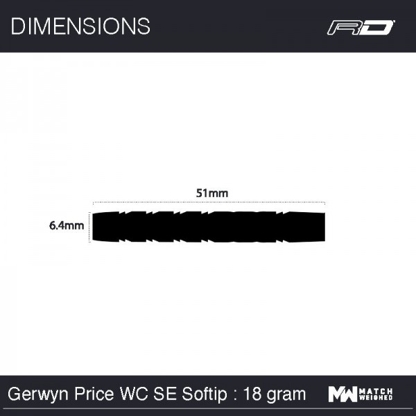 Gerwyn Price - Iceman - World Championship Special Edition Softip 20 gram