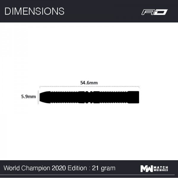 Peter Wright Snakebite World Champion 2020 Edition 90% Tungsten