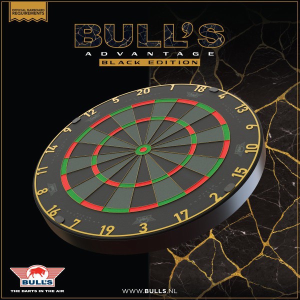 Bull's Advantage Black Dartboard