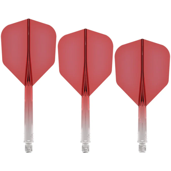 Mission Force 90 - New Moulded Flight & Shaft System - Standard No6 - Gradient - Transparent Red - Medium