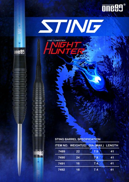 One80 Nighthunter "STING" Steeltip