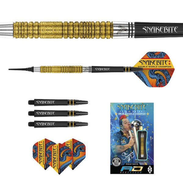 Peter Wright Snakebite Double World Champion SE gold plus Softtip: 20gr