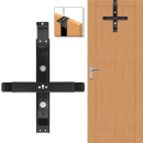Designa - Portable Door Hanger Pro - with Wall Bracket Pro - System - Black
