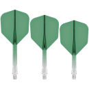 Mission Force 90 - New Moulded Flight & Shaft System - Standard No6 - Gradient - Transparent Green - short