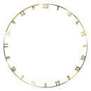 Bull's Metal Number Ring - Gold -