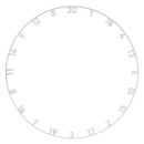 Bull's Metal Number Ring - White -